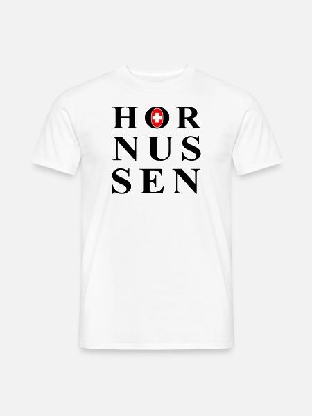 Hornussen Schweiz - Männer T-Shirt - Weiß