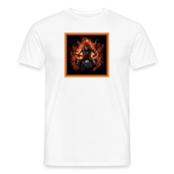 Flams Drummer - Männer T-Shirt - Weiß - Vorne - AI Model Male 178 dark (178cm)