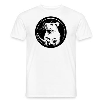 mouse - Men's T-Shirt - white - Front - AI Model Male 178 dark (178cm)