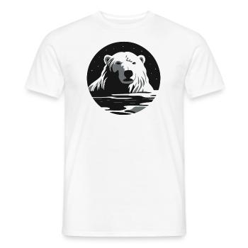 Polar bear - Men's T-Shirt - white - Front - AI Model Male 178 dark (178cm)