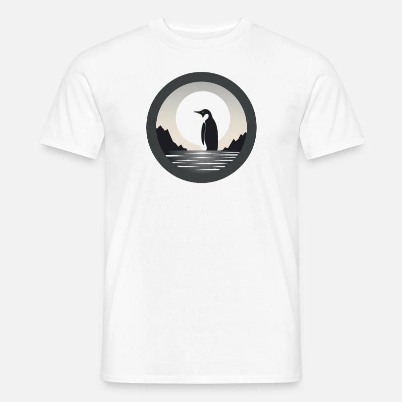Pinguin - Männer T-Shirt - Weiß