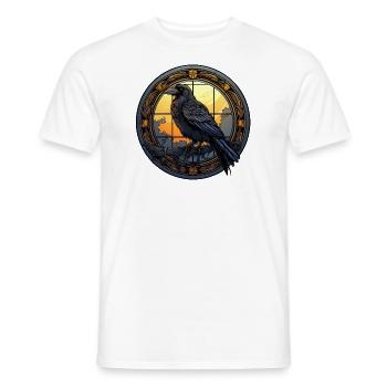 Raven - Men's T-Shirt - white - Front - AI Model Male 178 dark (178cm)