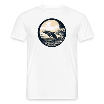 Whale - Men's T-Shirt - white - Front - AI Model Male 178 dark (178cm)