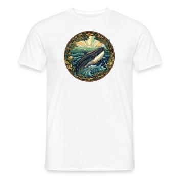 Whale - Men's T-Shirt - white - Front - AI Model Male 178 dark (178cm)