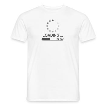 Grossesse 2024 - Futur père - Papa - T-shirt homme - blanc - Devant - AI Model Male 178 dark (178cm)