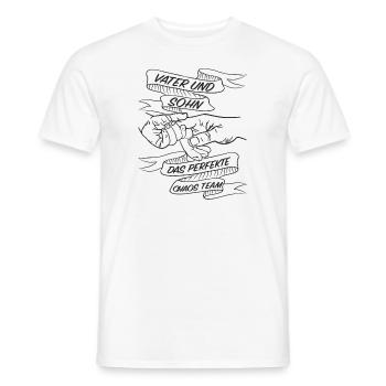 Père et fils l’équipe de chaos parfaite - - T-shirt homme - blanc - Devant - AI Model Male 178 dark (178cm)