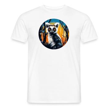 Lémurien - T-shirt homme - blanc - Devant - AI Model Male 178 dark (178cm)