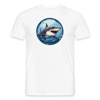 Requin - T-shirt homme - blanc - Devant - AI Model Male 178 dark (178cm)