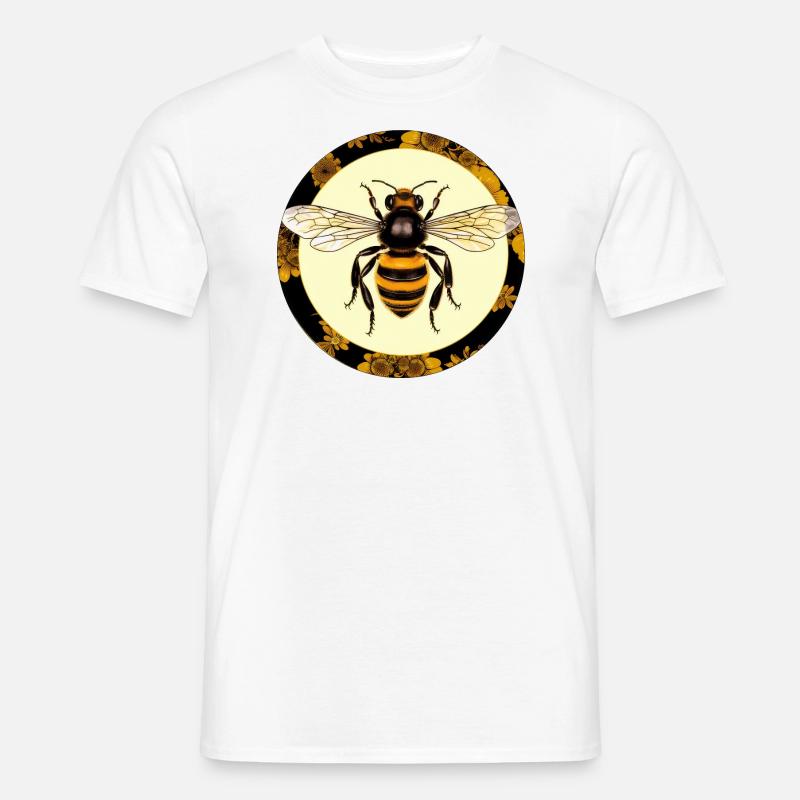 Biene - Männer T-Shirt - Weiß