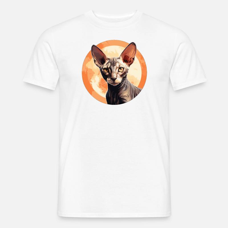 Cornish Rex Katze - Männer T-Shirt - Weiß