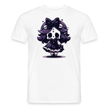 Süßes Halloween Skelett - Süßes Grusel-Design - Männer T-Shirt - Weiß - Vorne - AI Model Male 178 dark (178cm)