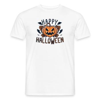 Joyeuse citrouille d’Halloween - T-shirt homme - blanc - Devant - AI Model Male 178 dark (178cm)