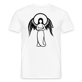 Engel - Männer T-Shirt - Weiß - Vorne - AI Model Male 178 dark (178cm)