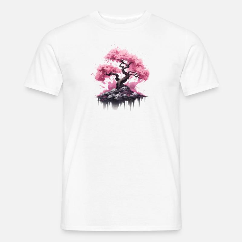 cherry blossom tree Kirschblüte - Männer T-Shirt - Weiß