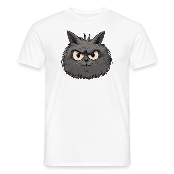 Cat Katze - Männer T-Shirt - Weiß - Vorne - AI Model Male 178 dark (178cm)