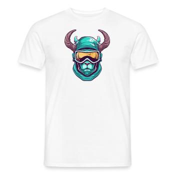 Steinbock Wintersport - Männer T-Shirt - Weiß - Vorne - AI Model Male 178 dark (178cm)