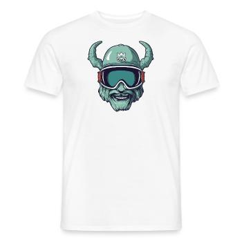 Steinbock Wintersport - Männer T-Shirt - Weiß - Vorne - AI Model Male 178 dark (178cm)