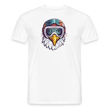 Adler Winter Schnee - Männer T-Shirt - Weiß - Vorne - AI Model Male 178 dark (178cm)