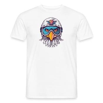 Adler Winter Flieger - Männer T-Shirt - Weiß - Vorne - AI Model Male 178 dark (178cm)