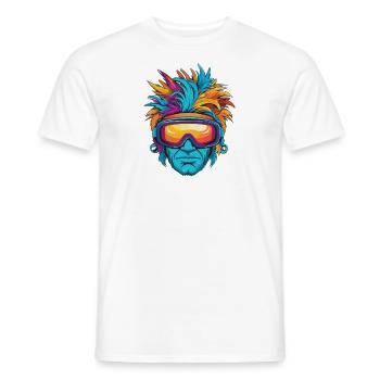 Creazy Ski Man - Männer T-Shirt - Weiß - Vorne - AI Model Male 178 dark (178cm)