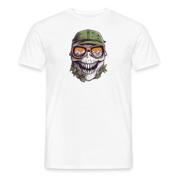 Tyrannosaurus Rex Brille - Männer T-Shirt - Weiß - Vorne - AI Model Male 178 dark (178cm)