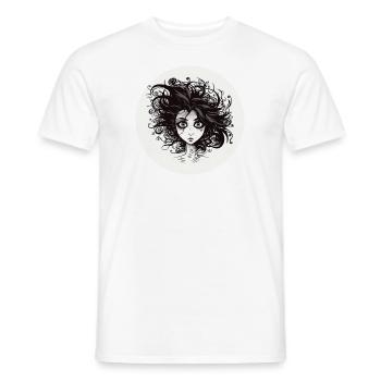 Frau - Männer T-Shirt - Weiß - Vorne - AI Model Male 178 dark (178cm)