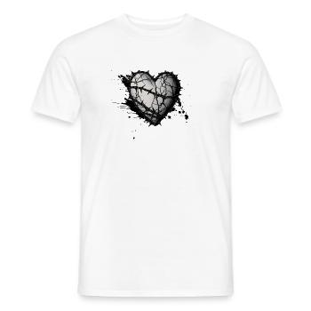 Corazón Espinado 02 - Men's T-Shirt - white - Front - AI Model Male 178 dark (178cm)