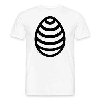 Easter Egg - Men's T-Shirt - white - Front - AI Model Male 178 dark (178cm)