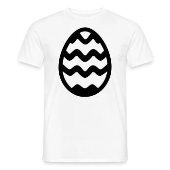Ei - Männer T-Shirt - Weiß - Vorne - AI Model Male 178 dark (178cm)