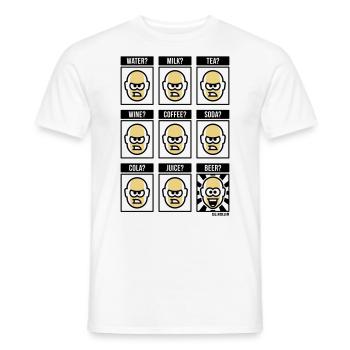 Rien ne vaut une bière ! (buveur de bière drôle POS 3C) - T-shirt homme - blanc - Devant - AI Model Male 178 dark (178cm)