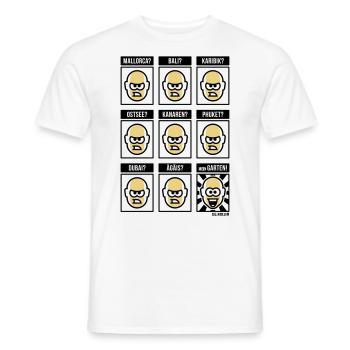 Nichts Geht Über Meinen Garten! (Urlaub / POS 3C) - Männer T-Shirt - Weiß - Vorne - AI Model Male 178 dark (178cm)