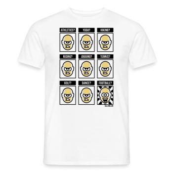 Rien ne vaut le football ! (Fan de football / POS / 3C) - T-shirt homme - blanc - Devant - AI Model Male 178 dark (178cm)
