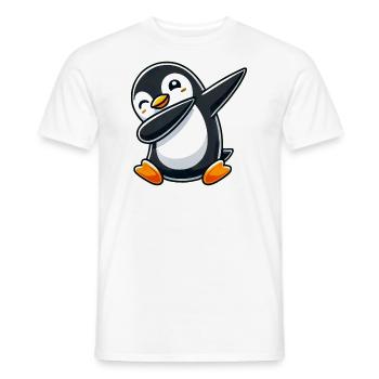 Penguin Dab A Cool Dancing Penguin Dabbing D - T-shirt homme - blanc - Devant - AI Model Male 178 dark (178cm)