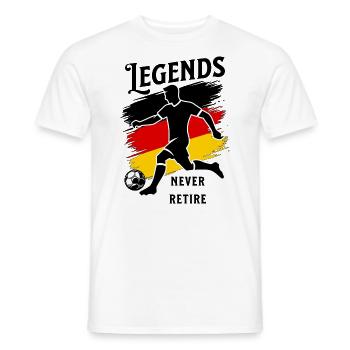 Deutschland Fanartikel - Leidenschaft für Sport - Männer T-Shirt - Weiß - Vorne - AI Model Male 178 dark (178cm)