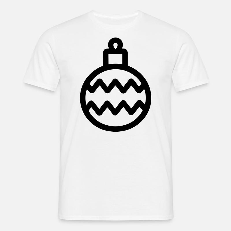 Weihnachtskugel - Männer T-Shirt - Weiß