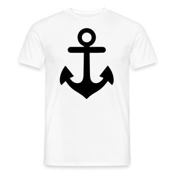 Anker - Männer T-Shirt - Weiß - Vorne - AI Model Male 178 dark (178cm)
