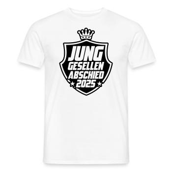 Junggesellenabschied 2025 Jga - Männer T-Shirt - Weiß - Vorne - AI Model Male 178 dark (178cm)