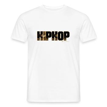 HipHop - Männer T-Shirt - Weiß - Vorne - AI Model Male 178 dark (178cm)