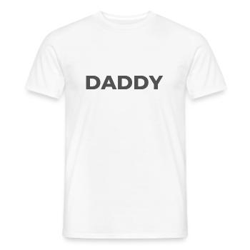 Daddy Dad Papa Vater Papi Lieblingsmensch - Männer T-Shirt - Weiß - Vorne - AI Model Male 178 dark (178cm)