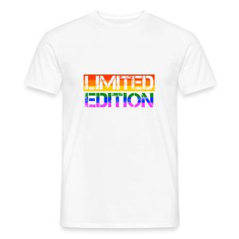 LGBT Limited Edition Gay Pride CSD Rainbow - Men's T-Shirt - white - Front - AI Model Male 178 dark (178cm)