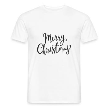 Merry Christmas - Men's T-Shirt - white - Front - AI Model Male 178 dark (178cm)