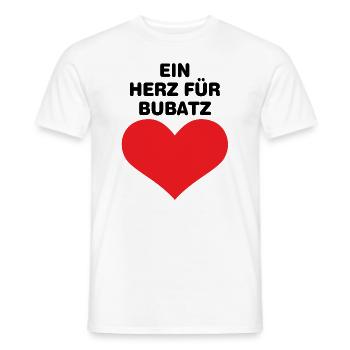 Ein Herzfür Bubatz - Männer T-Shirt - Weiß - Vorne - AI Model Male 178 dark (178cm)