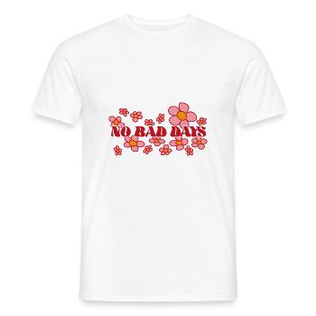 NoBadDays 2 white - Men's T-Shirt - white - Front - AI Model Male 178 dark (178cm)