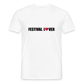 amant fête - T-shirt homme - blanc - Devant - AI Model Male 178 dark (178cm)