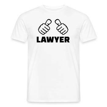 Anwalt - Männer T-Shirt - Weiß - Vorne - AI Model Male 178 dark (178cm)