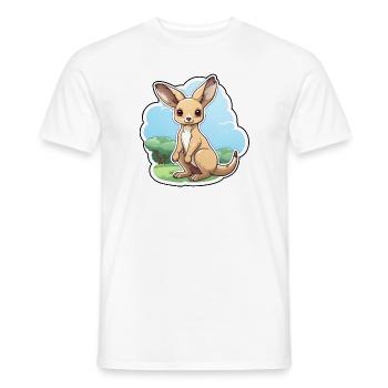 Känguru - Männer T-Shirt - Weiß - Vorne - AI Model Male 178 dark (178cm)