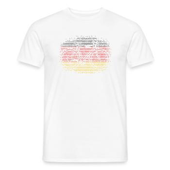 Drapeau de l’Allemagne Drapeau allemand Utilisé Look Homeland - T-shirt homme - blanc - Devant - AI Model Male 178 dark (178cm)