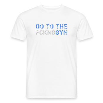 ALLEZ AU GYM - T-shirt homme - blanc - Devant - AI Model Male 178 dark (178cm)