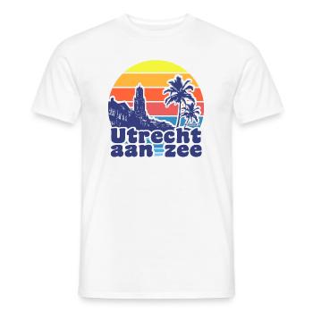 Utrecht by the sea - Men's T-Shirt - white - Front - AI Model Male 178 dark (178cm)