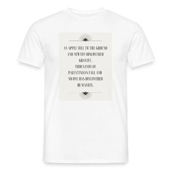 Palestine Palestine saying no war gift - Men's T-Shirt - white - Front - AI Model Male 178 dark (178cm)